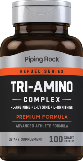 Tri-Amino L-arginin L-ornitin L-lysin, 100 Belagte kapsler