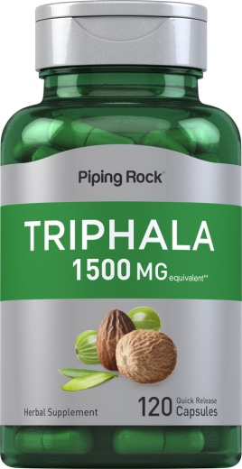 Triphala, 1500 mg, 120 Kapsule s rýchlym uvoľňovaním