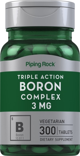 Complejo de boro de triple acción , 3 mg, 300 Tabletas