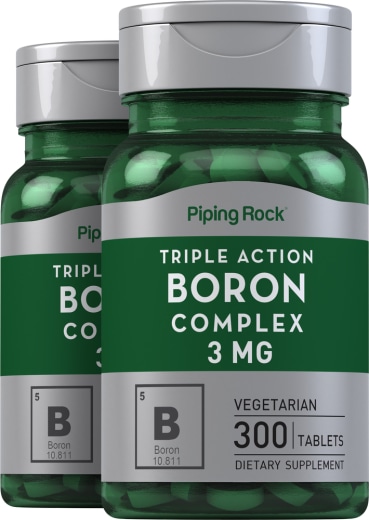 Triple Action Boron Complex, 3 mg, 300 Tablets, 2  Bottles
