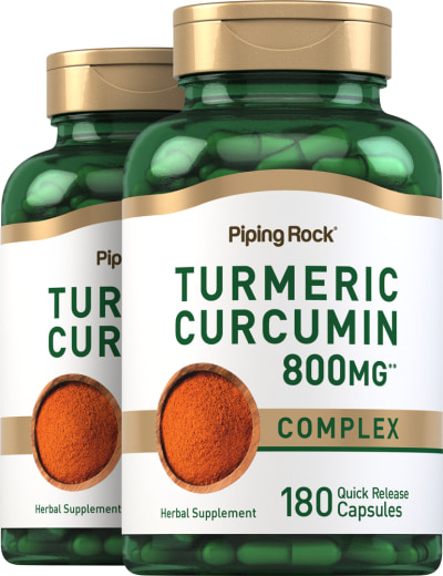 Complesso di curcumina/curcuma, 800 mg, 180 Capsule a rilascio rapido, 2  Bottiglie