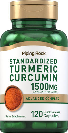 Turmeric Curcumin Standardized Advanced Complex, 1500 mg, 120 Quick Release Capsules