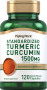 Complexe avancé à la curcumine de curcuma , 1500 mg (par portion), 120 Gélules à libération rapide