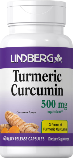 Extracto estandarizado de cúrcuma y curcumina, 500 mg, 60 Cápsulas de liberación rápida