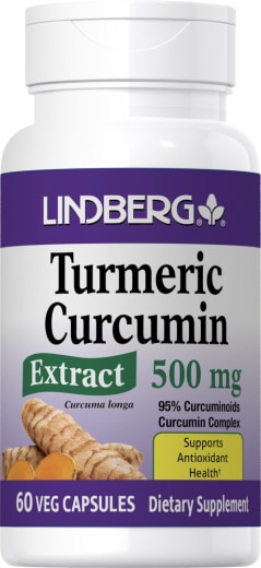 Štandardizovaný výťažok kurkumínu z kurkumy, 500 mg, 60 Vegetariánske kapsuly