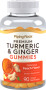 Turmeric & Ginger (Pêssego delicioso), 90 Gomas veganas