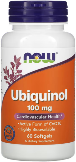 Ubiquinol, 100 mg, 60 Cápsulas gelatinosas