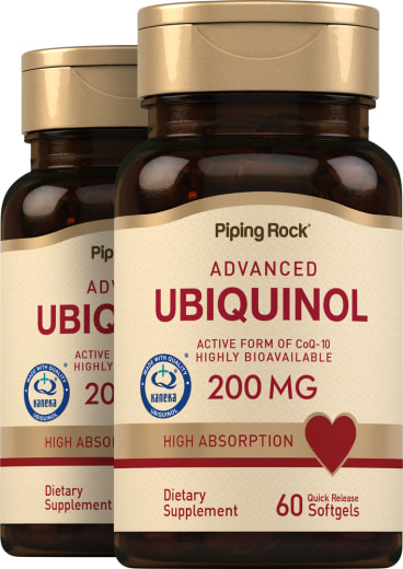 Ubiquinol, 200 mg, 60 Quick Release Softgels, 2  Bottles