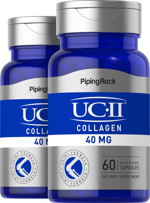 Collagène UC-II Formulation ou les articulations, 40 mg, 60 Gélules à libération rapide, 2  Bouteilles