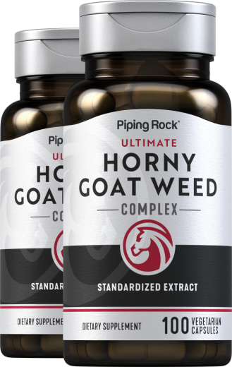 Ultimate Horny Goat Weed Complex, 100 Vegetarische Kapseln, 2  Flaschen