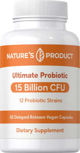Ultimate Probiotic 15 Billion CFU, 60 Vegan Capsules