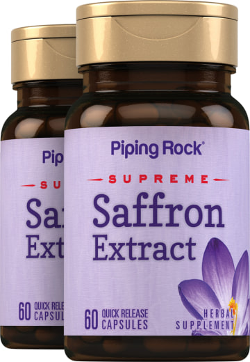 Ultimativer Safran-Extrakt, 88.5 mg, 60 Kapseln mit schneller Freisetzung, 2  Flaschen