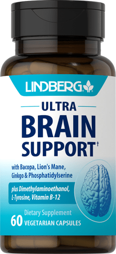 ผลิตภัณฑ์บำรุงสมอง Ultra Brain Support, 60 แคปซูลผัก