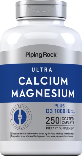 Ultra calciu magneziu Plus D3 (Cal 1000mg/Mag 500mg/D3 1000IU) (pe doză), 250 Tablete cu înveliş solubil protejate