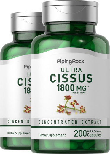 Cissus Quadrangularis , 1800 mg (ต่อการเสิร์ฟ), 200 แคปซูลแบบปล่อยตัวยาเร็ว, 2 ขวด
