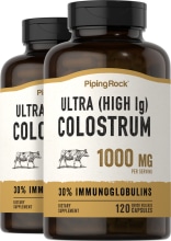 Ultra Colostrum (High IG), 1000 mg (per serving), 120 Quick Release Capsules, 2  Bottles