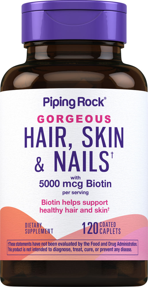 Ultra Hair, Skin & Nails 120 Coated Caplets | Reviews & Benefits |  PipingRock Health Products