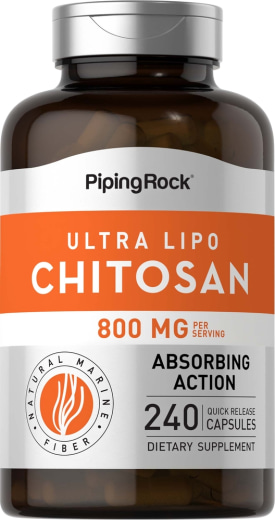 Ultra Lipo -kitosaani (per annos), 800 mg, 240 Pikaliukenevat kapselit