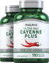 Ultra Max Cayenne Plus, 180 Kapseln mit schneller Freisetzung, 2  Flaschen