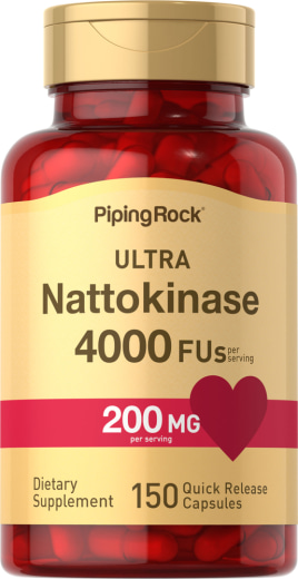 ウルトラ ナットウキナーゼ (納豆菌酵母) 4000 FU, 200 mg (1 回分), 150 速放性カプセル