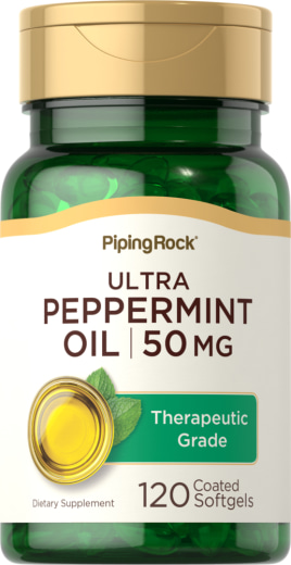 Ultra piparminttuöljy (suolistoliukoinen), 50 mg, 120 Päällystetyt pehmytgeelikapselit