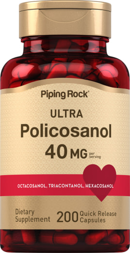 Ultra-Policosanol , 40 mg (pro Portion), 200 Kapseln mit schneller Freisetzung