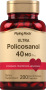 Ultra Policosanol, 40 mg (par portion), 200 Gélules à libération rapide