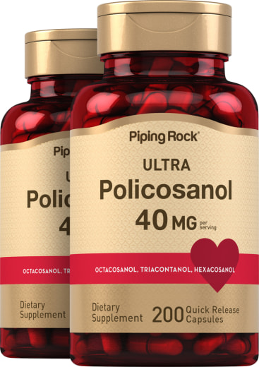 Ultra Policosanol, 40 mg, 200 Quick Release Capsules, 2  Bottles