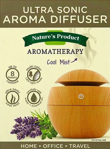 Difusor de aromaterapia con aspecto de madera, 1 Unidad
