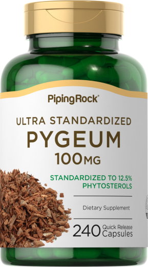 Pygeum standard (doppia potenza 25%), 100 mg, 240 Capsule a rilascio rapido