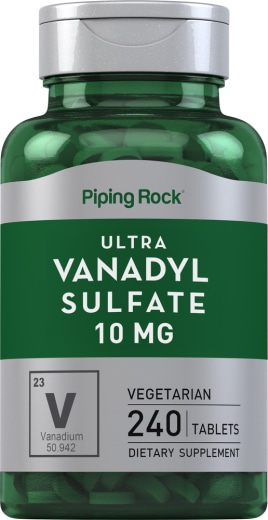 Ultra Vanadyl-complex (vanadium) , 10 mg, 240 Vegetarische tabletten