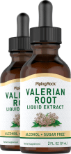 Valerian Root Liquid Extract Alcohol Free, 2 fl oz (59 mL) Dropper Bottle, 2  Bottles