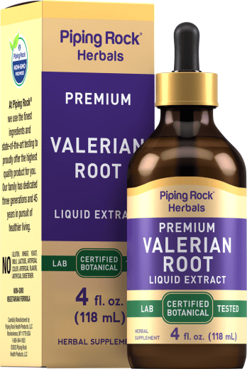 Valerian Root Liquid Extract Alcohol Free, 4 fl oz (118 mL) Dropper Bottle