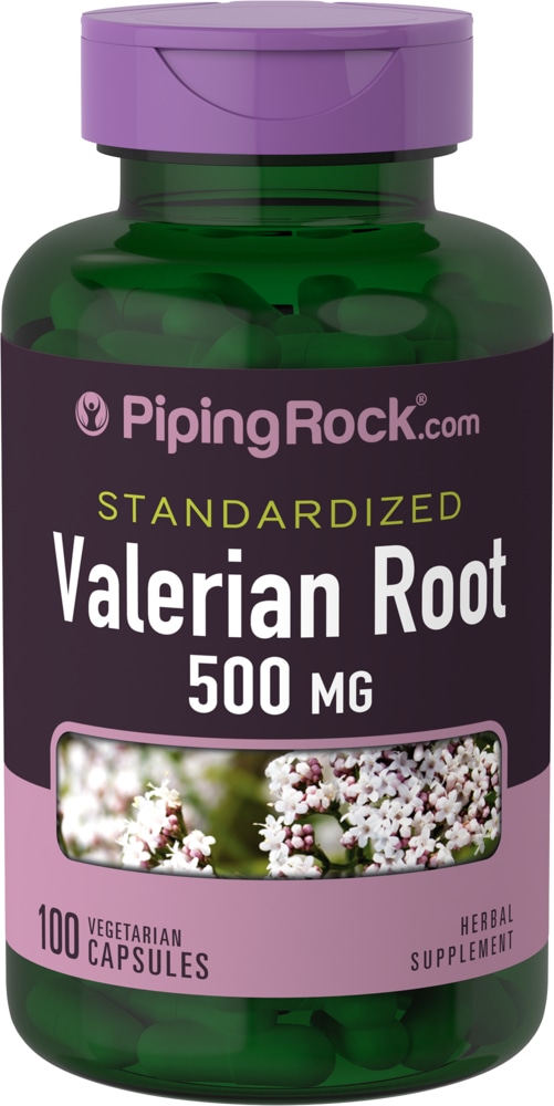 Valerian Extract Standardized, 500 mg, 60 Capsules PipingRock Health