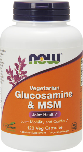 Glucosaina Vegetariana e MSM , 500 mg, 120 Cápsulas vegetarianas
