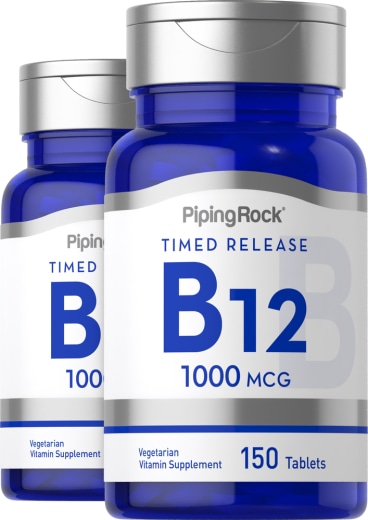 Vitamin B-12 s vremenskim otpuštanjem, 1000 mcg, 150 Tablete, 2  Boce