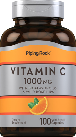 Vitamin C 1000mg z bioflavonoidi in šipkom, 100 Kapsule s hitrim sproščanjem