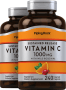 Vitamin C, 1000 mg, mit Bioflavonoiden u. Hagebutten, Retardwirkung, 240 Überzogene Filmtabletten, 2  Flaschen