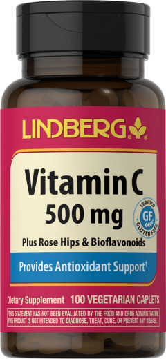 C-vitamiini 500mg bioflavonoideja ja ruusunmarjaa, 100 Kasvis Kapselia
