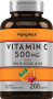 Vitamina C 500 mg, cu trandafir sălbatic, 200 Tablete cu înveliş solubil