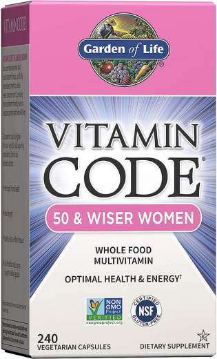 Vitamin Code 50 & Wiser Women Multivitamin, 240 Vegetarian Capsules