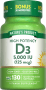 Vitamin D3, 5000 IU, 130 Softgels