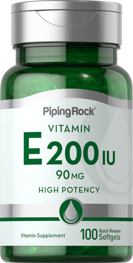 Vitamin E , 200 IU, 100 Softgel for hurtig frigivelse