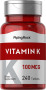 Vitamina K , 100 mcg, 240 Tabletas