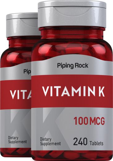 Vitamin K, 100 mcg, 240 Tablets, 2  Bottles