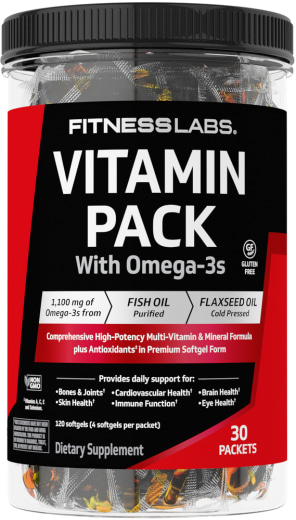 Vitaminepakket met Omega-3, 30 Pakjes
