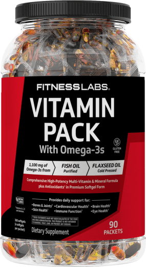 Vitaminpakke med Omega-3, 90 Pakker