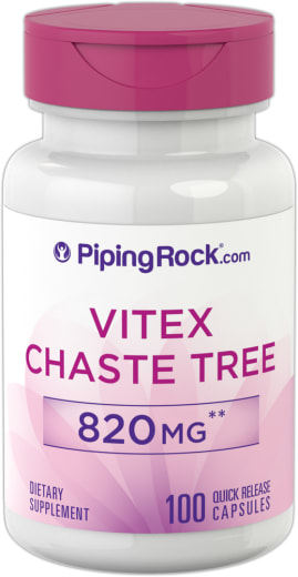 Vitex (munkpepparfrukt) , 820 mg, 100 Snabbverkande kapslar
