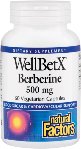 WellBetX berberine, 500 mg, 60 Vegetarische capsules