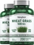 Hvetegrass , 500 mg, 200 Vegetariske Kapsler, 2  Flasker